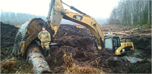 Эвакуация тяжелой техники на бездорожье