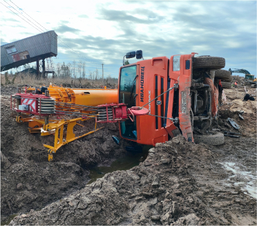 Эвакуация тяжелой техники на бездорожье