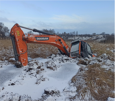 Эвакуация тяжелой техники на бездорожье